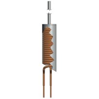 DK finned tube heat exchanger WT 28/20 3,0qm tinned
