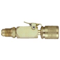 Quick coupling w. schrader valve straight 16-C 7/16"UNFx7/16"UNF