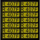 Stickers for direction arrows R407F (1 set = 14 pcs)