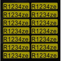 Aufkleber für Richtungspfeile R1234ze (1 Satz = 14 St.)