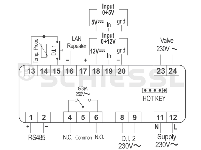 Dixell regolatore di surriscaldamento Dixell (apri/chiudi) XEV 12D per valvola di espansione elettr.