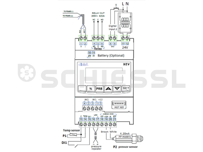 Copeland/Dixell Überhitzungsregler/ Schrittmotor, XEV 22D-1P1C0
