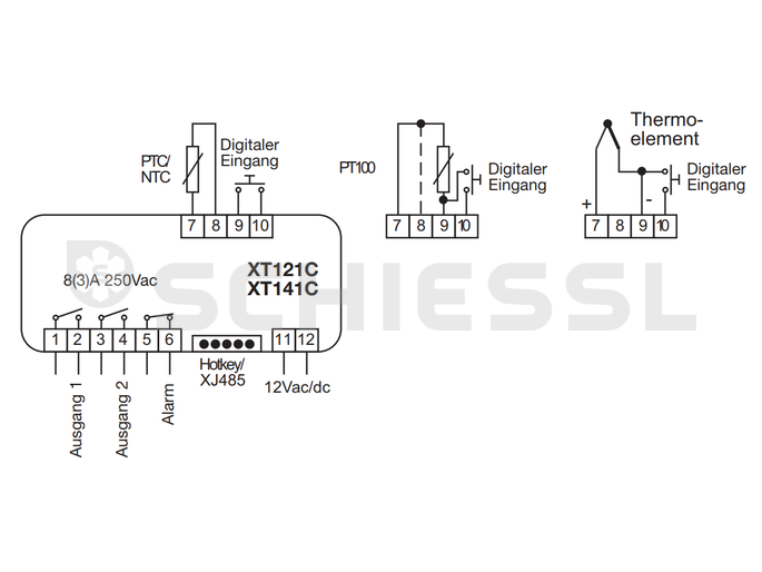 Copeland/Dixell Temperaturregler 2-Stuf.und Neutralzone,XT121C-5C0TU 230V