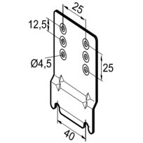 Alco mounting bracket mounting plate - TS.   / PS. 803801