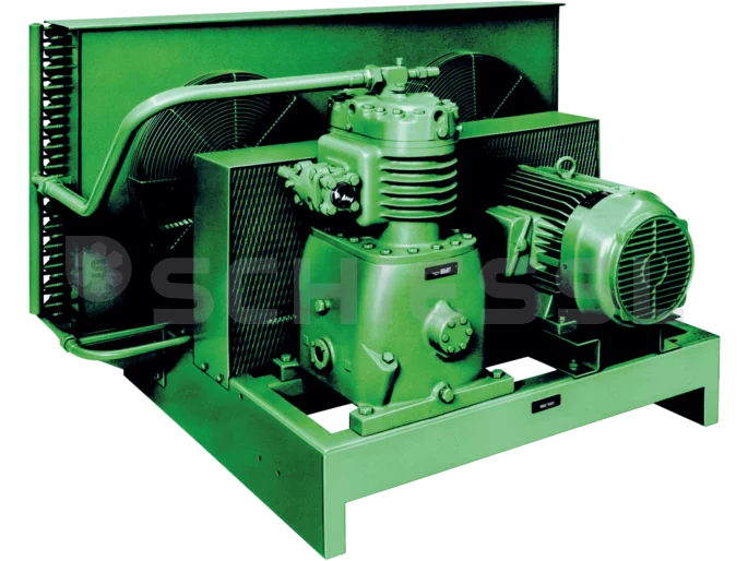 Bitzer unità di condensazione aperta raffreddata ad aria L30/II Y con puleggia di motore e cinghia trapezoidale