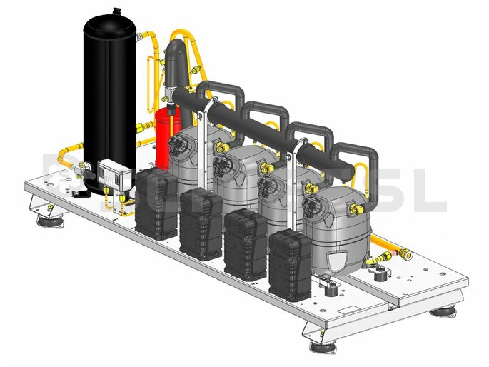 Euro-Line Schiessl Tecumseh Verbundsatz ohne Schaltkasten EV4L-TAJ9513X und TAJ4519X ohne Verfluessiger
