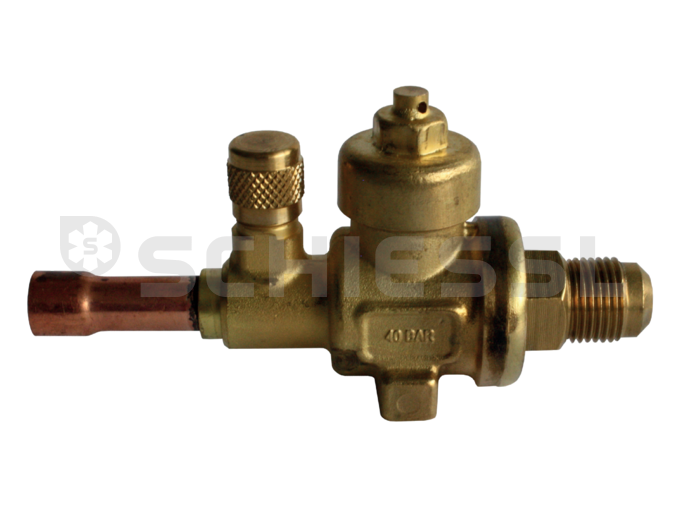 Euro valvola di servizio BI-FLOW 6mm a saldare x 7/16''UNF REF1.0.S.A.006.1.F14