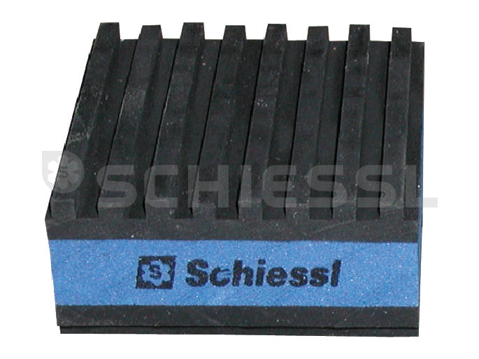 Schiessl piastre antivibrazione AVP-2 50x50x22mm 3,5kg/cm2