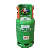 2-Ventil-Recycling-Stahlflasche 12,5L 48bar (ohne Füllung) Kaufflasche