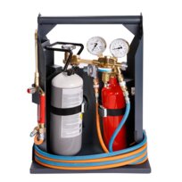 Schiessl brazing equipment set SPL1.2 with oxygen/propane cylinder