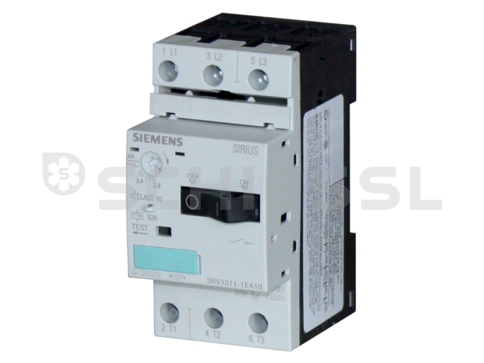 Siemens motor protection switch 3RV1011-1GA10 4,6-6,3A (VD4)