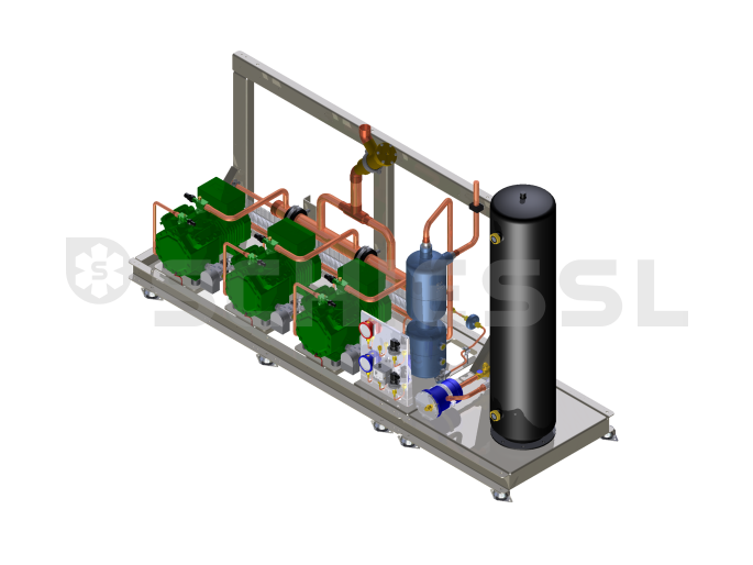Euro Line power rack set ECO Rack R134a EV4B-ER-2HES-1 Y