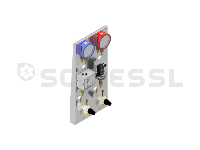 Option: Manometer panel (DA / L) R448A/449A/450A/513A pressure gauge mounted