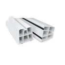 2EMME Bodenkonsolensatz weiss 1000x100mm inkl. 4 Schrauben