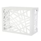 2EMME Sichtschutz Gehäuse Lasercut Weiss RAL9002 Größe L