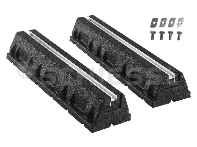 2EMME Dämpfungssockel Set komplett 1000x150x95mm (lxbxh) inkl. Schraubens.