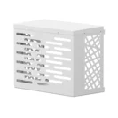 2EMME Sichtschutz Gehäuse Ambra Lamellen Weiss RAL9002 Größe M