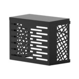 2EMME Sichtschutz Gehäuse Ambra Lamellen Schwarz RAL9005 Größe S