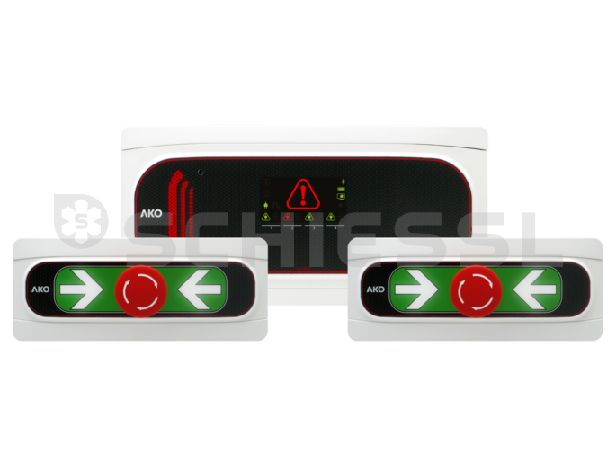 AKO Notrufeinheit mit 4 Eingängen AKOALARM + 2 Notfalltaster 90-240VAC