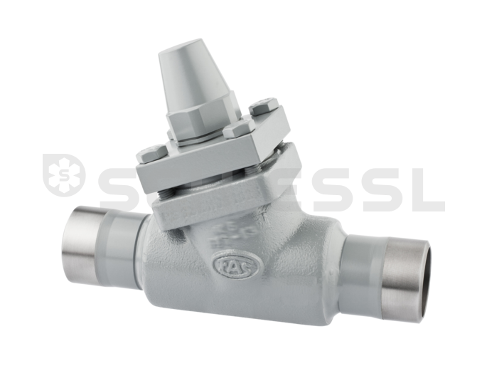 FAS shut-off valve with cap HDK 40 welding flange