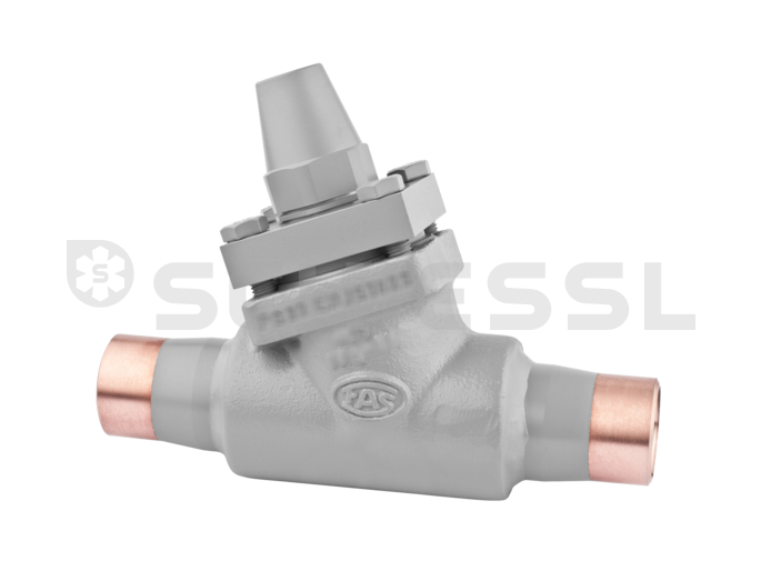 FAS shut-off valve cast w. cap HDLK 2x ODS 76.1