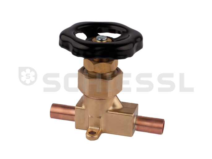 FAS shut-off valve with handwheel HVDL 15 solder
