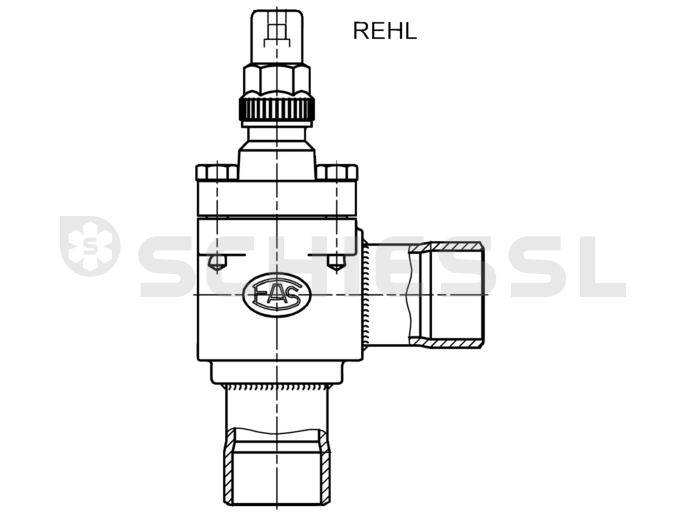 FAS shut-off check valve REHL 54  54mm solder