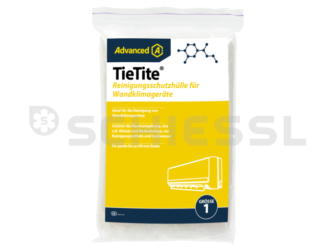Reinigungsschutzhülle  f.Wandgerät TieTite Gr.1  Breite bis zu 930mm