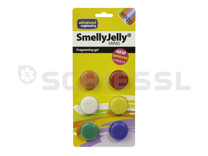 Duftgel f.kleine Klimaanlage SmellyJelly Mini Mixpack (6 Stk)