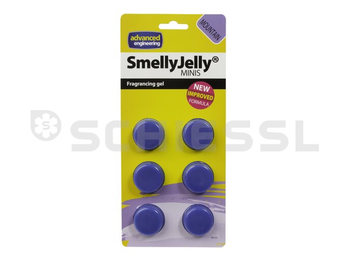 Fragrance gel for small air conditioner SmellyJelly Mini mountain fresh blue (6 pcs)