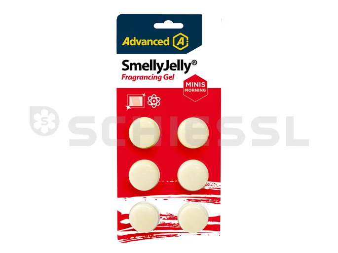 Gel profumato per impianto di condizionamento piccolo SmellyJelly Mini brezza mattutina bianco (6 pezzi)