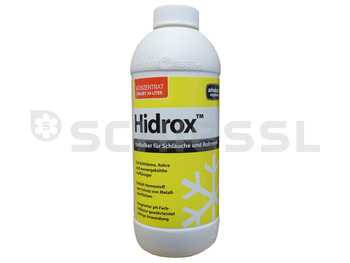 Sostanza decalcificante per tubi Hidrox flacone 1 (concentrato)