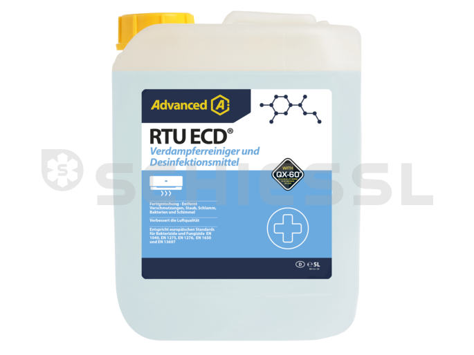 Reinigungsmittel für Verdampfer und Desinfektionsmittel RTU ECD Kanister 5L