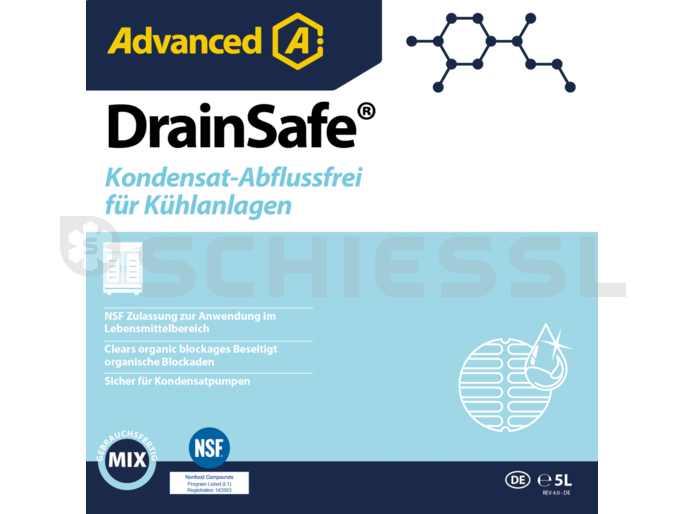 Cleaning agent condensate-free drainage DrainSafe barrel 205L (ready to use)