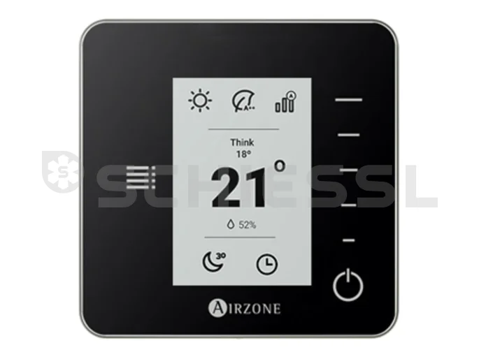 AIRZONE Flexa 25 Airzone Pack Thermost. 8 Think Funk schwarz