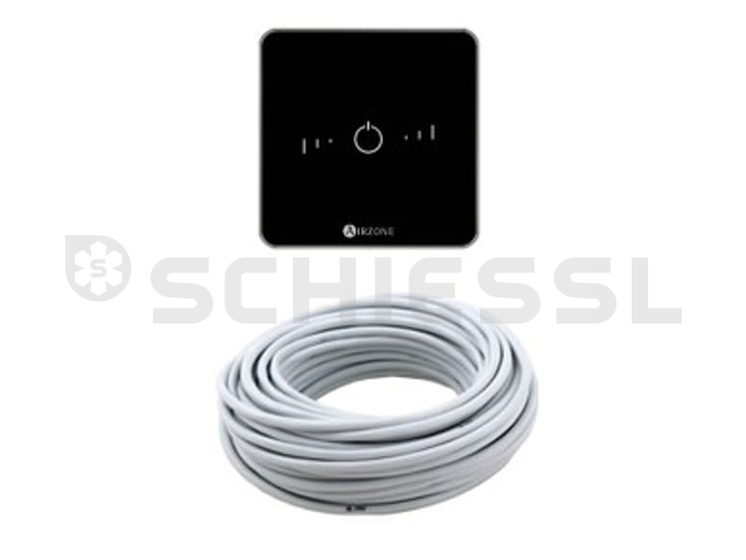 AIRZONE Flexa 25 Airzone Pack Thermost. 8 Lite Funk schwarz