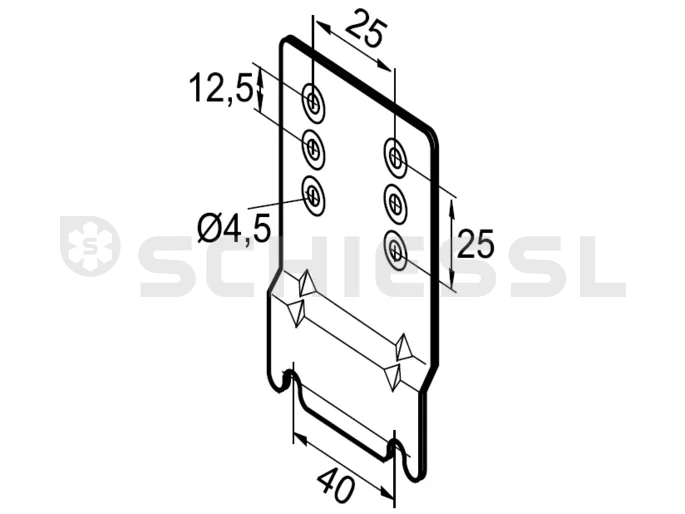 Alco mensola di montaggio lamiera di montaggio - TS. / PS.  803801
