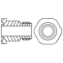 Alco adapter for OM3/OM4/OW4 OM0-CBB 1-1/8'' screw-in