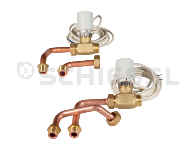 Arbonia water valve with connection set ZV0146 0007 4-wire