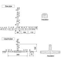 Argo VRF Verteiler f.2-Wege Innengerät DDVI135 68-135kW