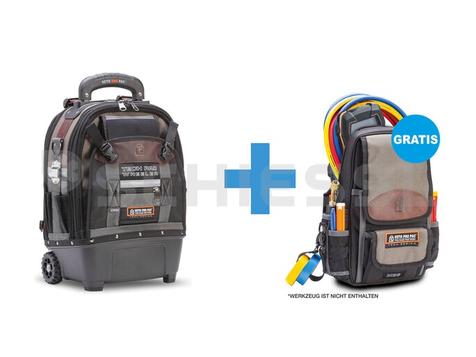 Aspen Aktionspaket Werkzeugrucksack Tech Pac Wheeler + Tasche MB 3 kostenlos