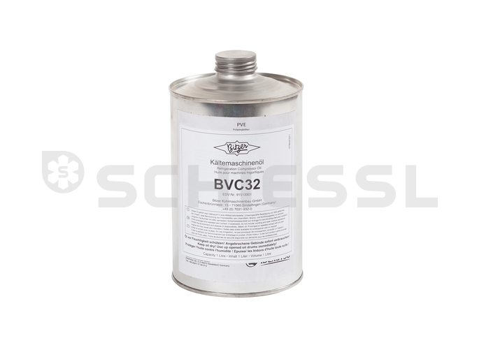 Bitzer refrigeration oil polyvinyl ether BVC 32 can 5L  915 133 02