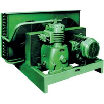 Bitzer unità di condensazione aperta raffreddata ad aria L50/V Y con puleggia di motore e cinghia trapezoidale