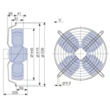 Bitzer Belüftungseinheit 230V f. LH64/104/114 FB045-4EK.4F.V4L 34301452