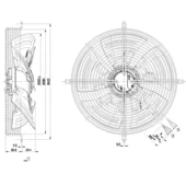 Bitzer Belüftungseinheit 230V f. LH32/33/44E S3G350-AN01-34  34302301