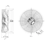 Bitzer ventilation unit 230V for LH135E S3G500-AM06-H7  343 023 14
