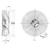 Bitzer ventilation unit 230V for LH135E S3G500-AM06-H7  343 023 14