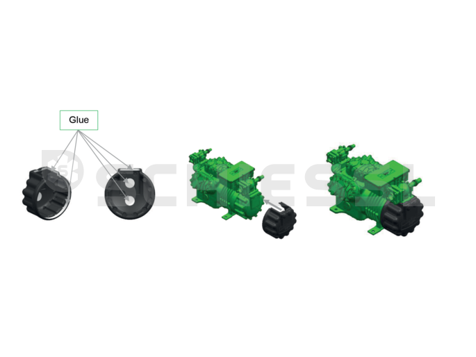 Bitzer Isolationsabdeckung f. Motor 4HE-25.6FE-50 377 108 52