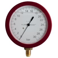 Blondelle manometro di pressione olio -1/+16bar 80mm  7/16''UNF riempito di olio