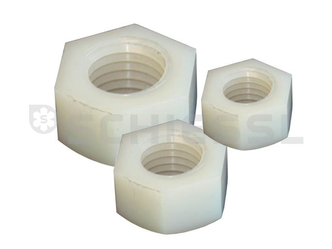 Hex nut nylon 6.6 M12
